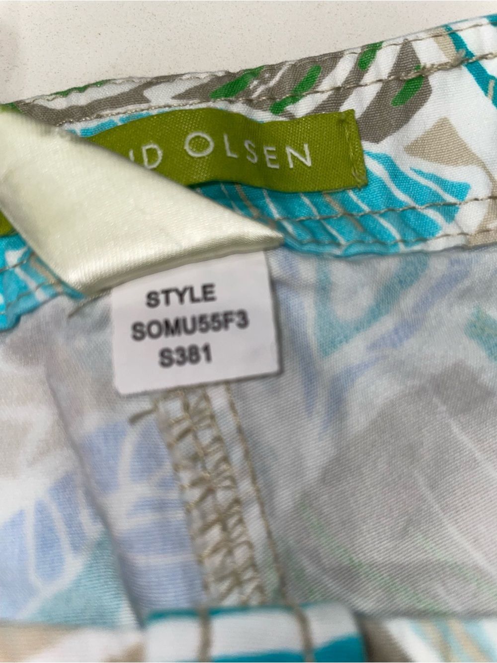 Sigrid Olsen Tropical Floral Capri Pants | Size 4 | 100% Cotton - Picture 9 of 11